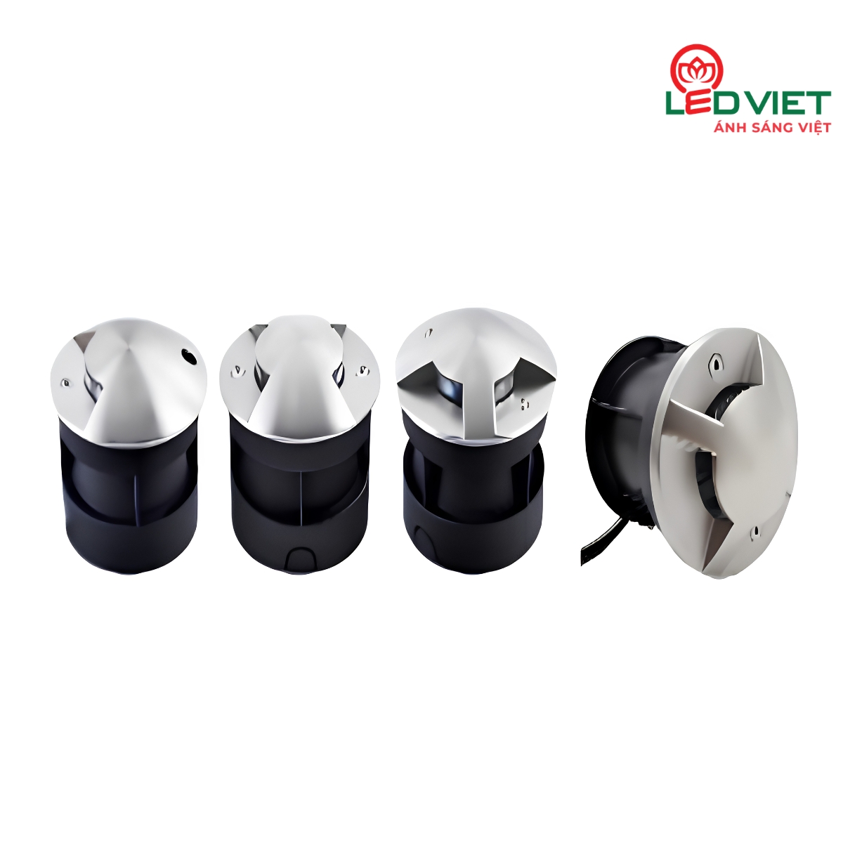 Đèn âm đất chỉnh hướng mặt inox LV-UG04-3W 304