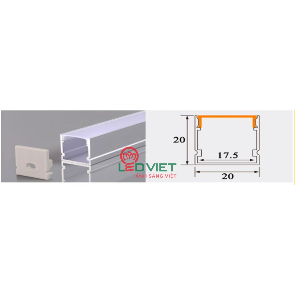 Thanh nhôm định hình 2020M-MS