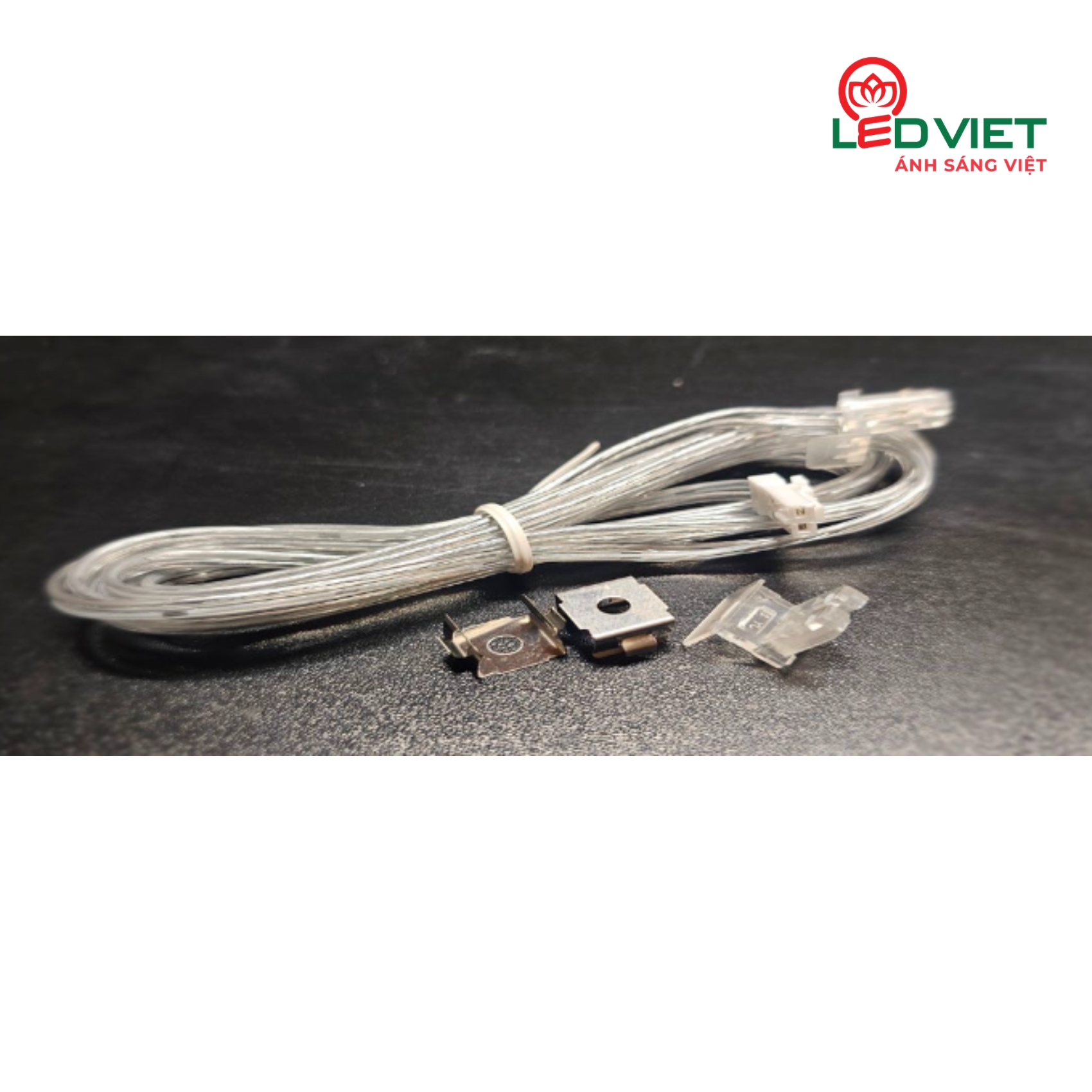 Bộ giắc cắm nguồn cho đèn thanh nhôm - đèn silicon 1010