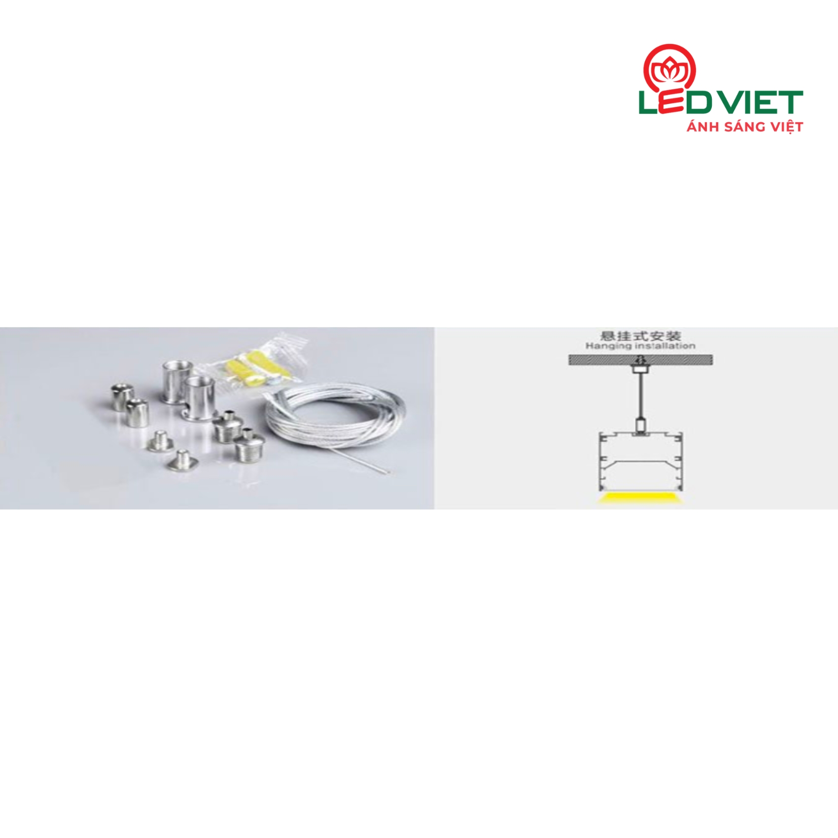 Dây thả thanh nhôm 1 mét DTTN1M