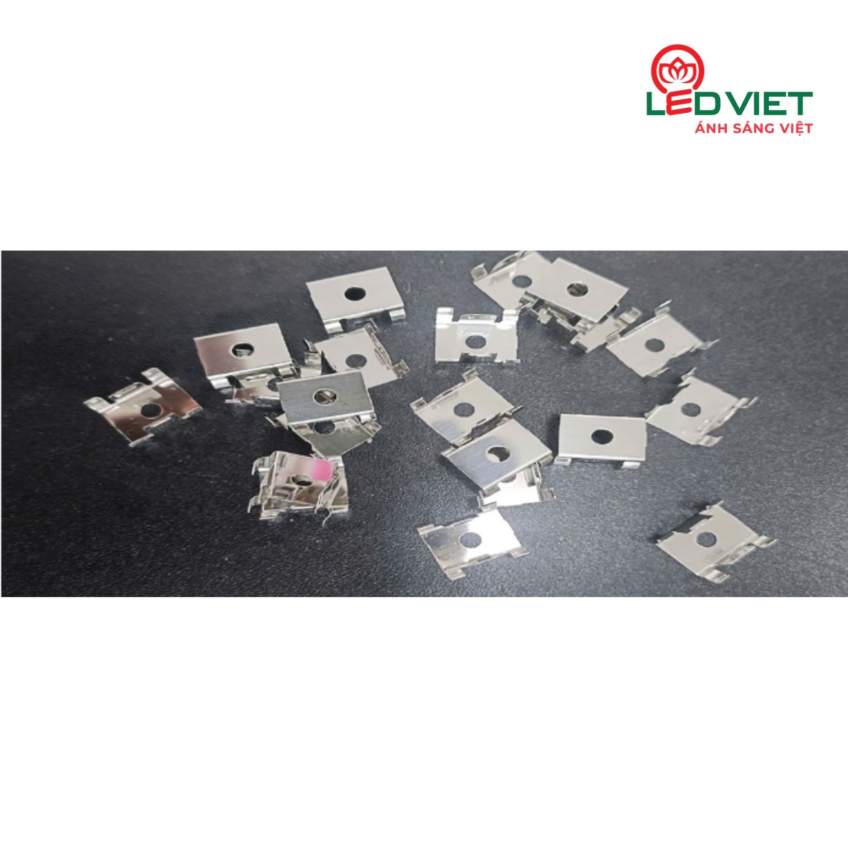 Kẹp giữ đèn thanh nhôm LLV1010-Nhôm/Silicon