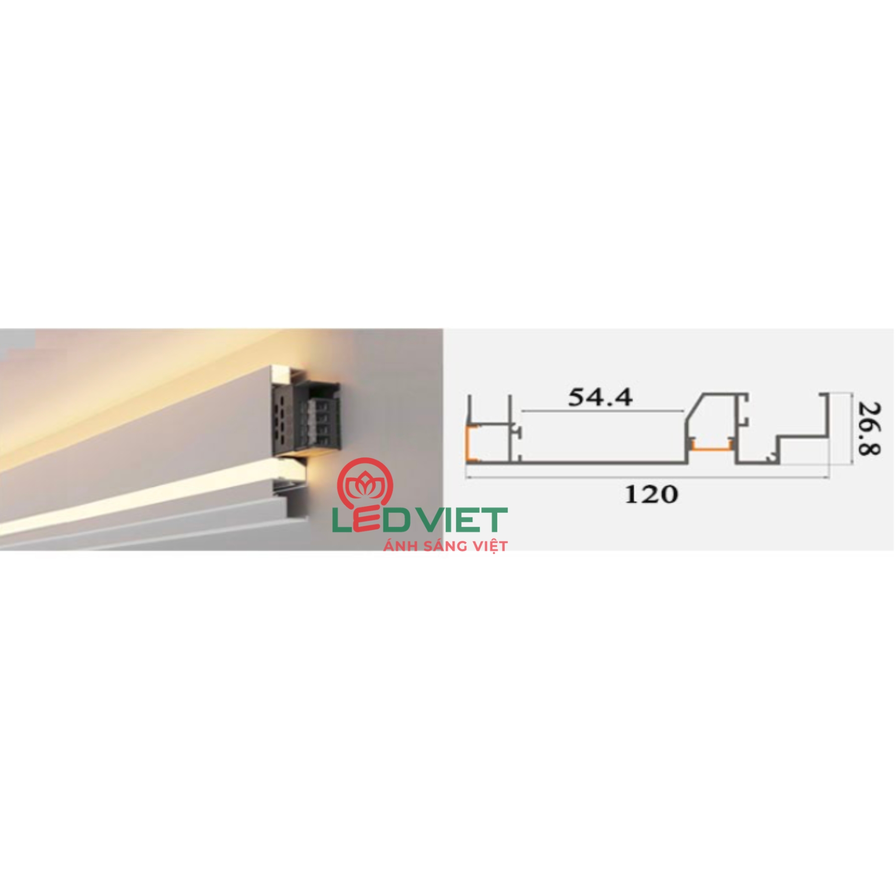 Thanh nhôm định hình 12027-1051SD
