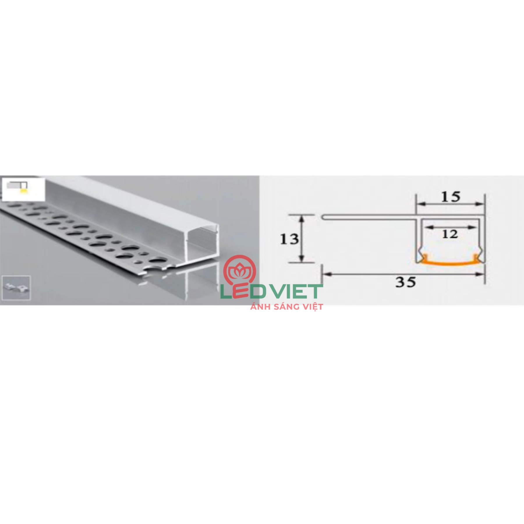 Thanh nhôm định hình 1513XT-1-MS