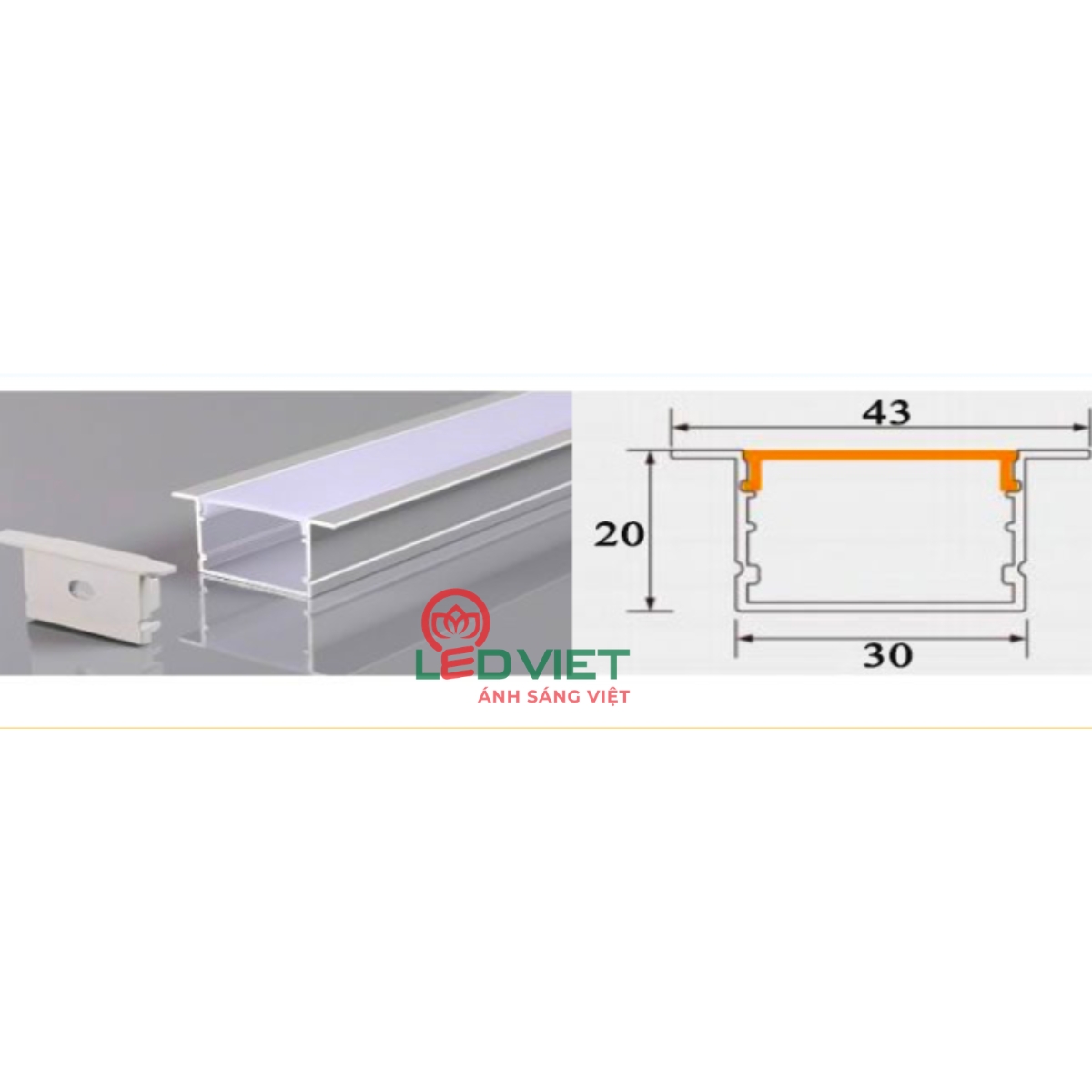 Thanh nhôm định hình 3020A-MS
