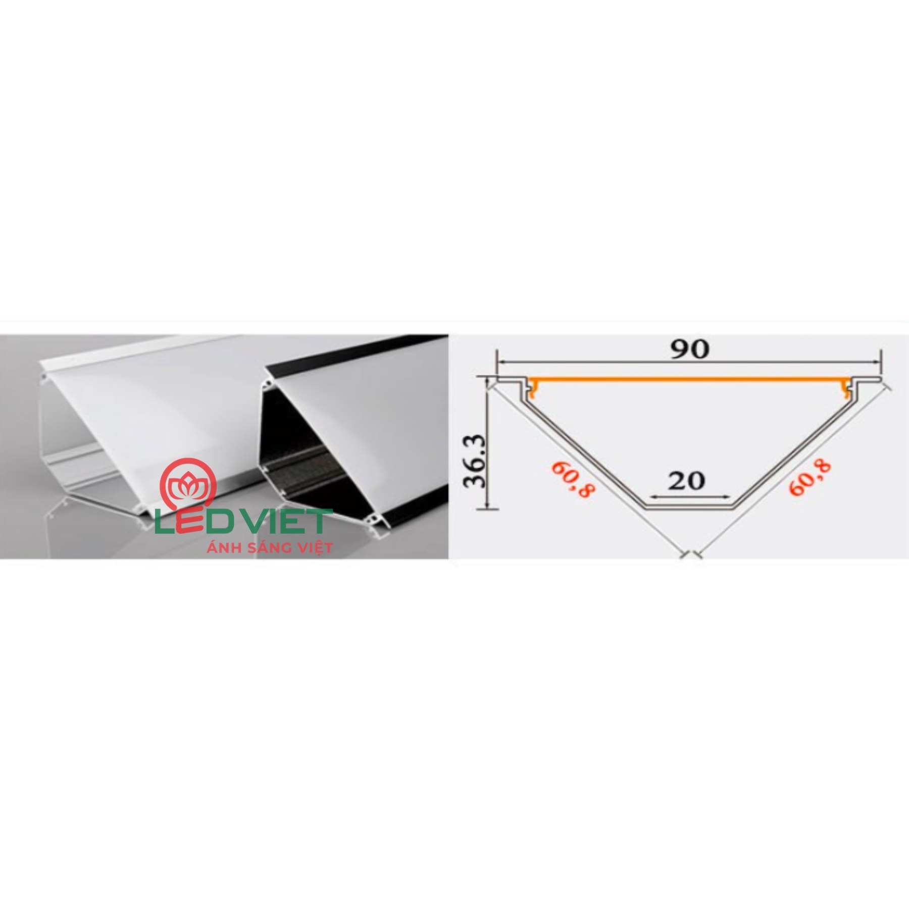 Thanh nhôm định hình 325-6060SD