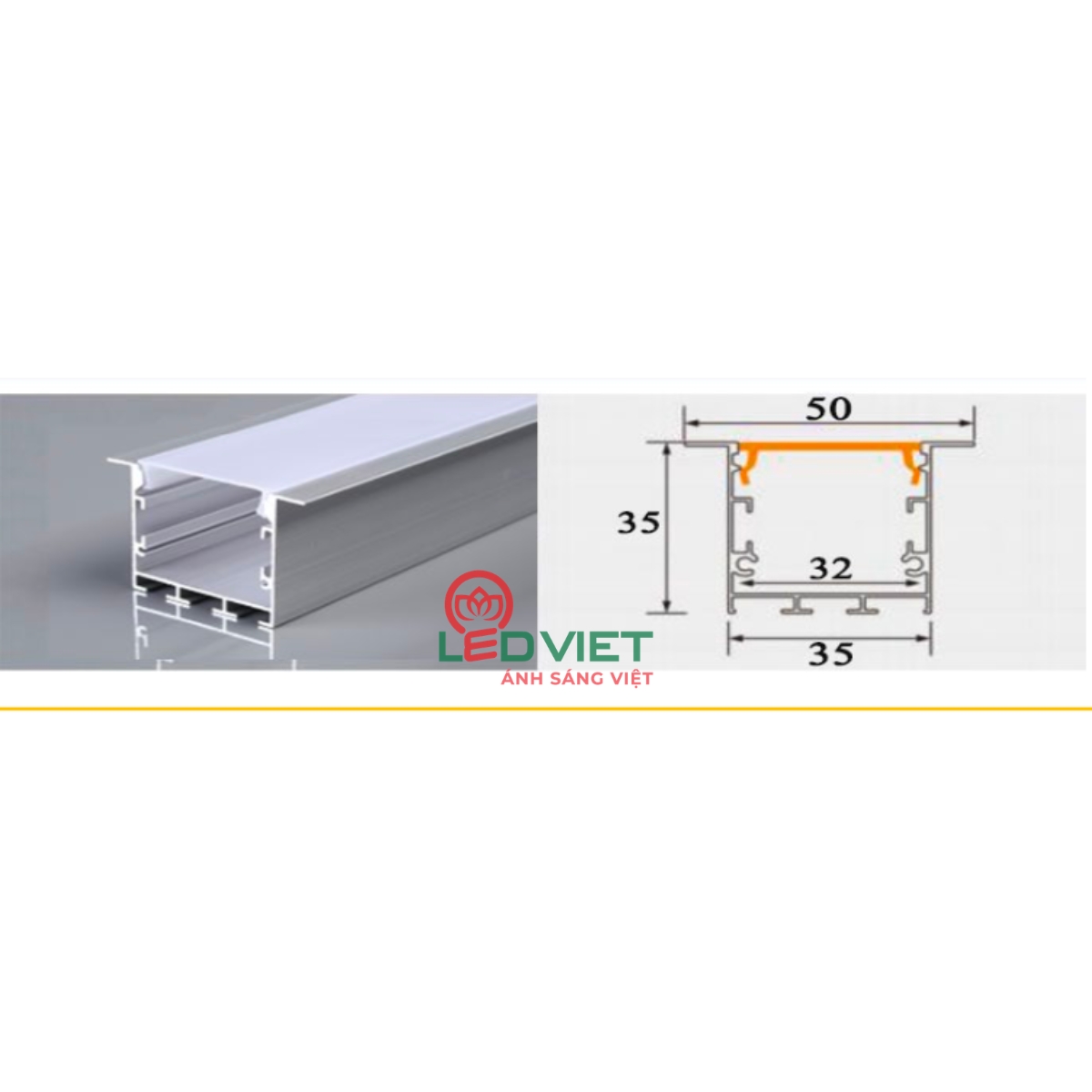 Thanh nhôm định hình 3535A-SD86B