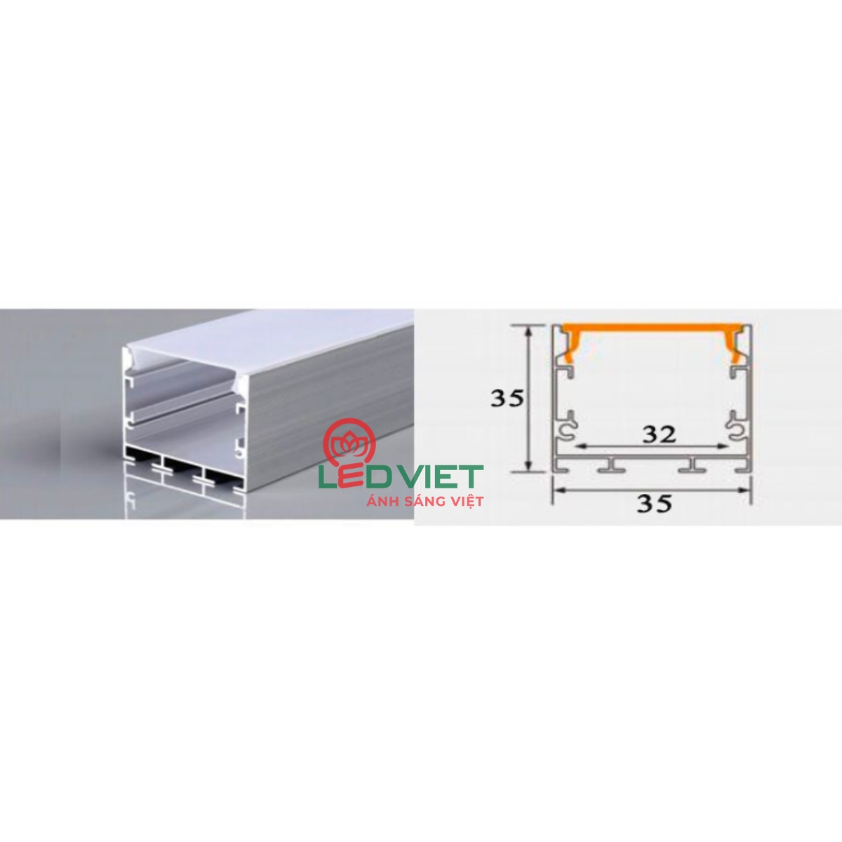 Thanh nhôm định hình 3535M-SD87B