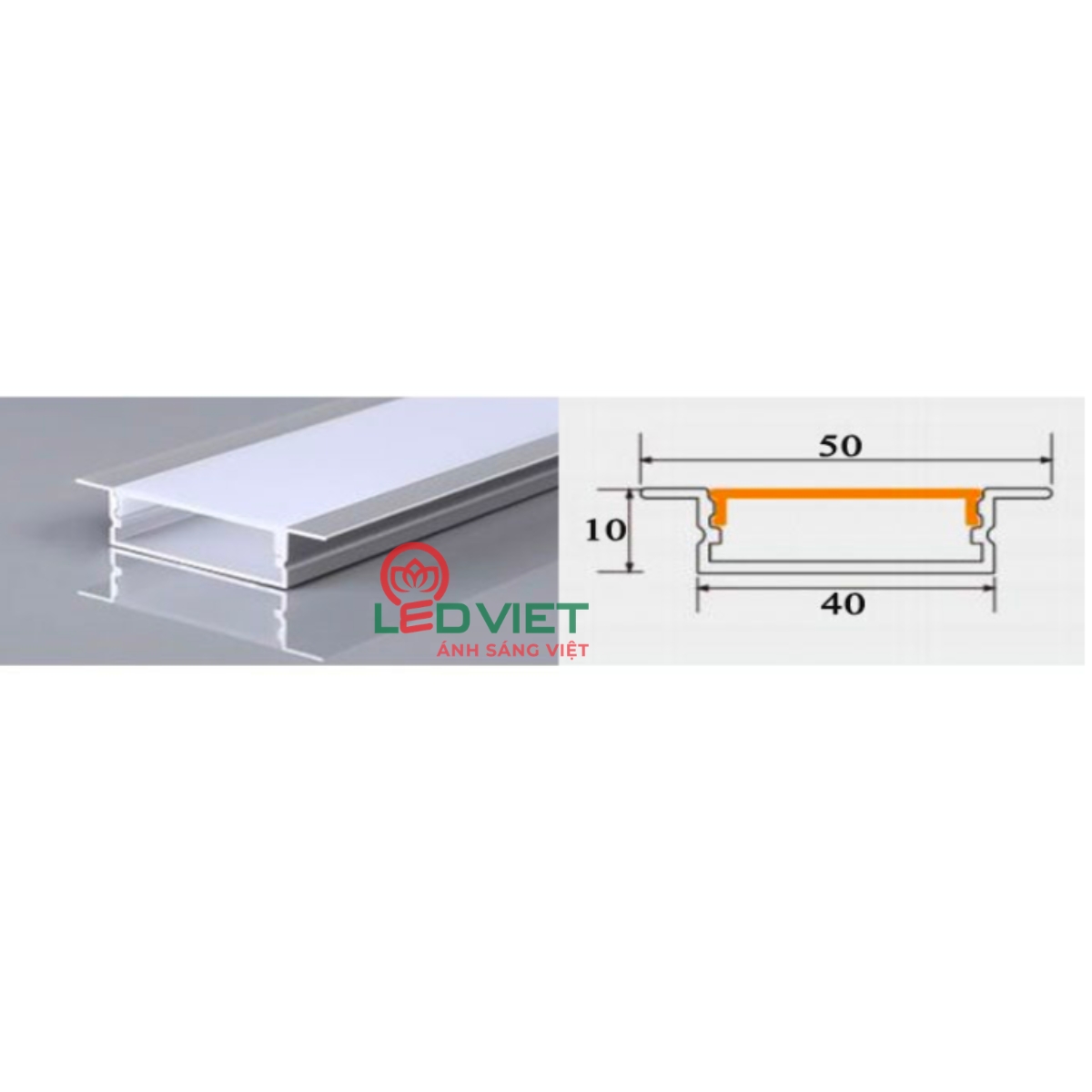 Thanh nhôm định hình 4010A-MS
