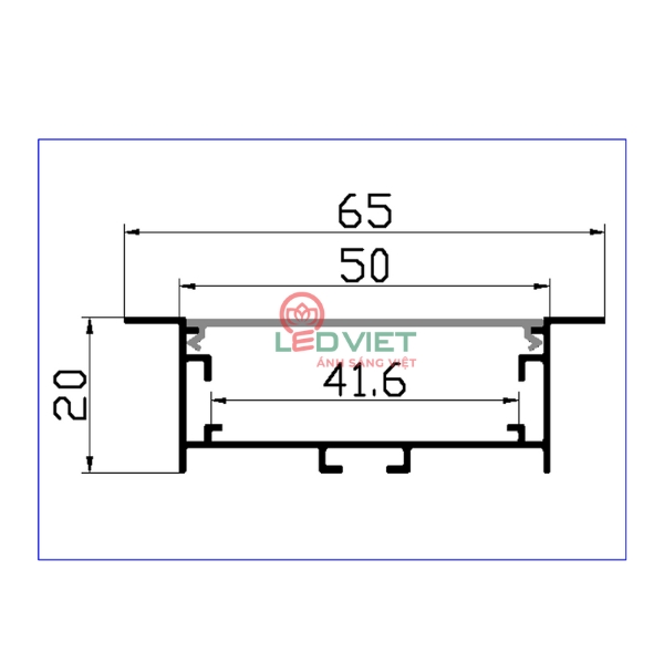 Thanh nhôm định hình 5020A