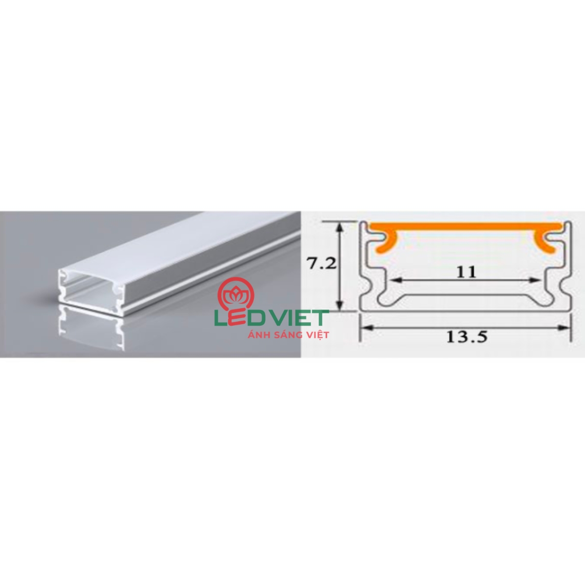 Thanh nhôm định hình 510-1307SD