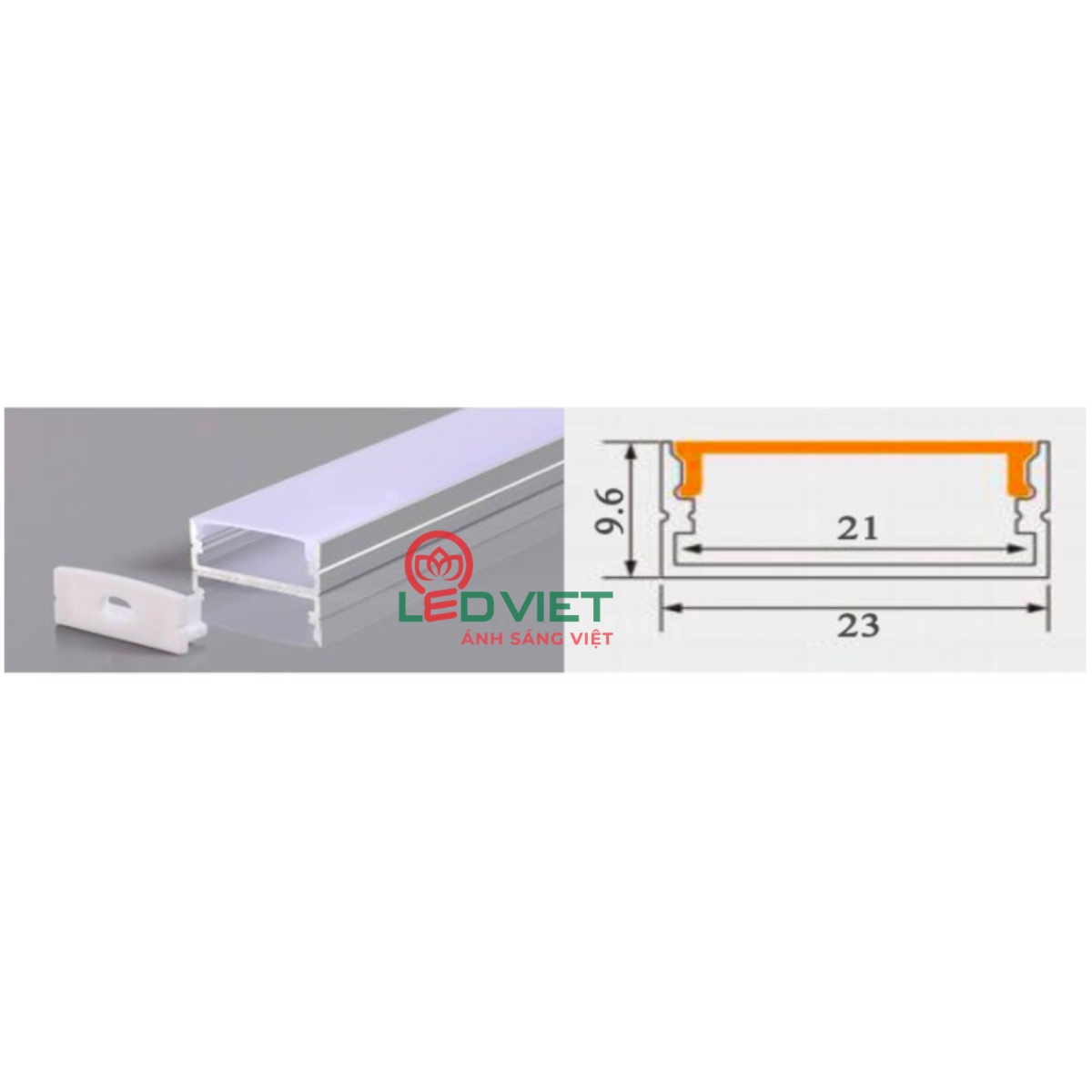 Thanh nhôm định hình 617-2310MS
