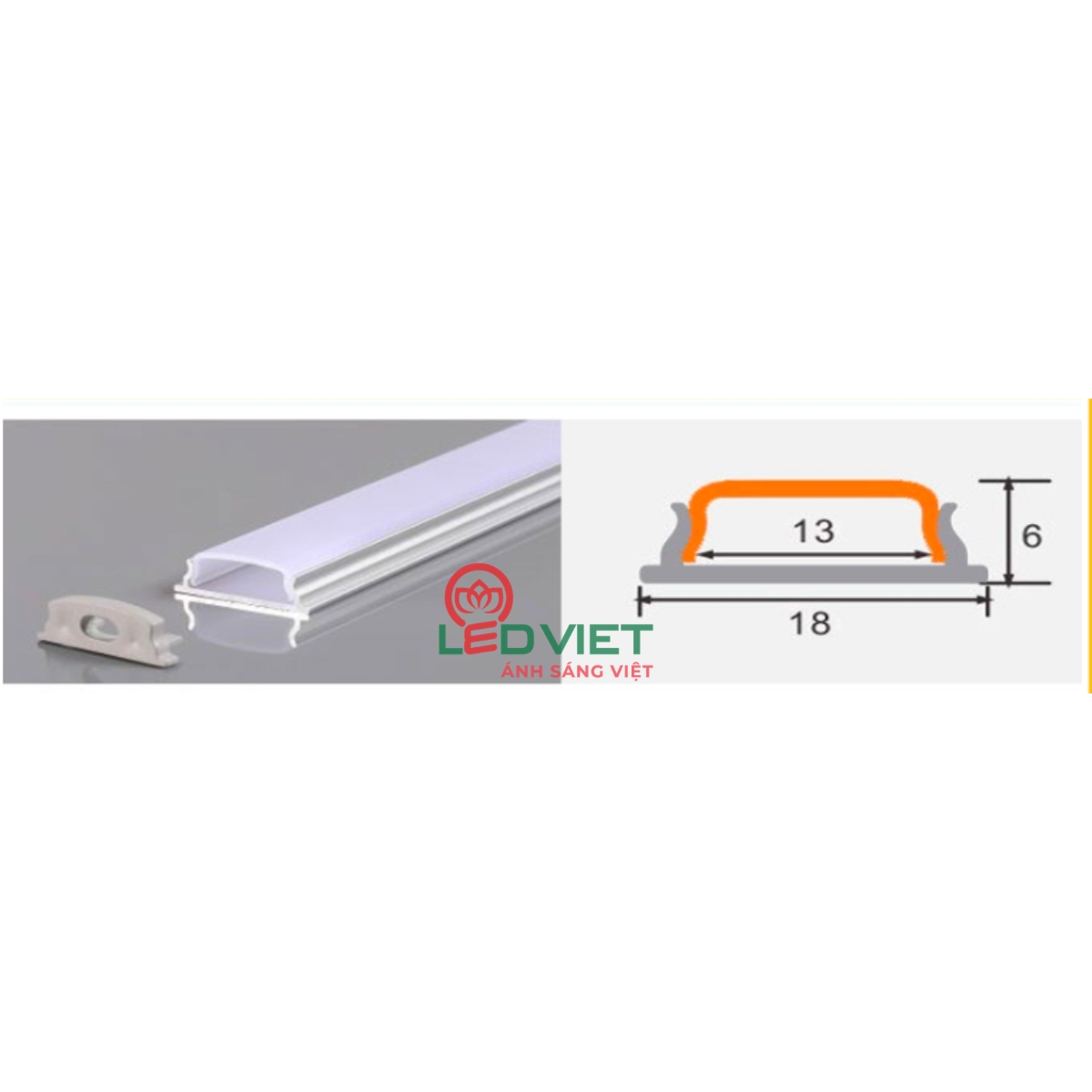 Thanh nhôm định hình 640-1806SD