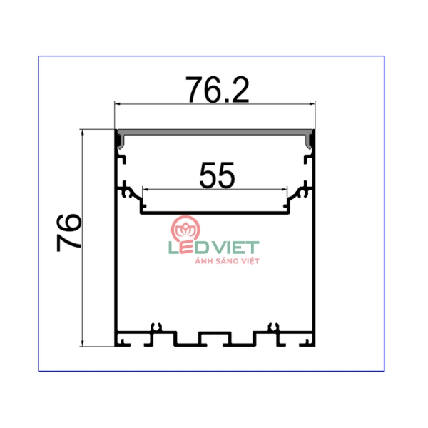 Thanh nhôm định hình 7676