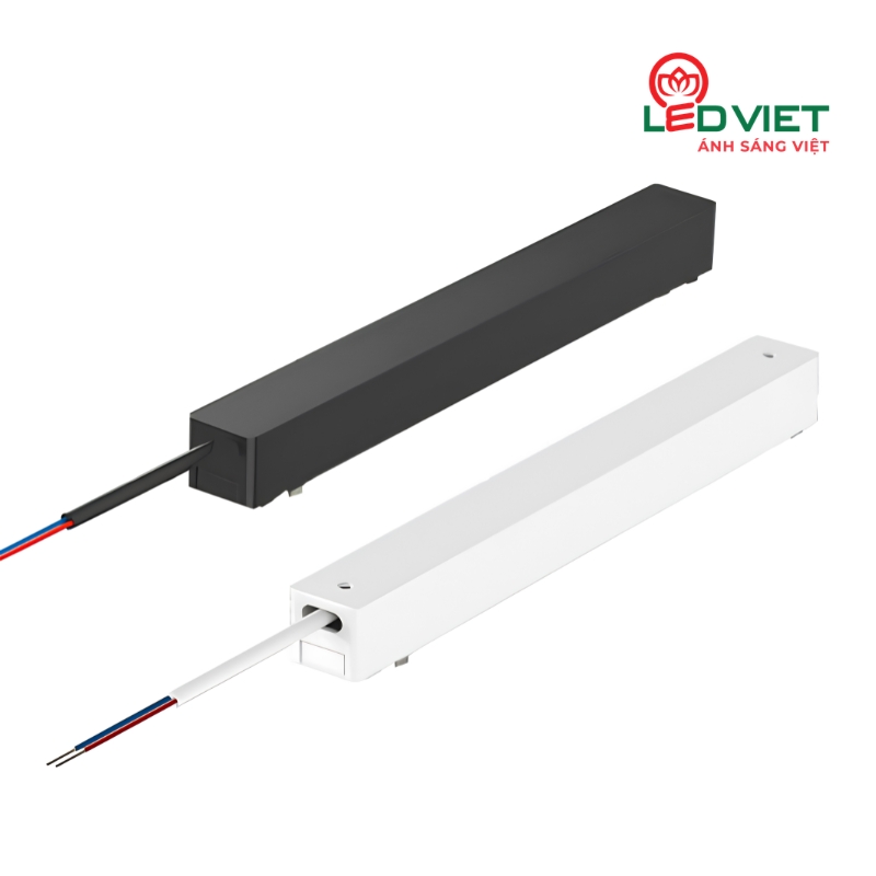 Nguồn đèn ray nam châm siêu mỏng NRSM200W đen