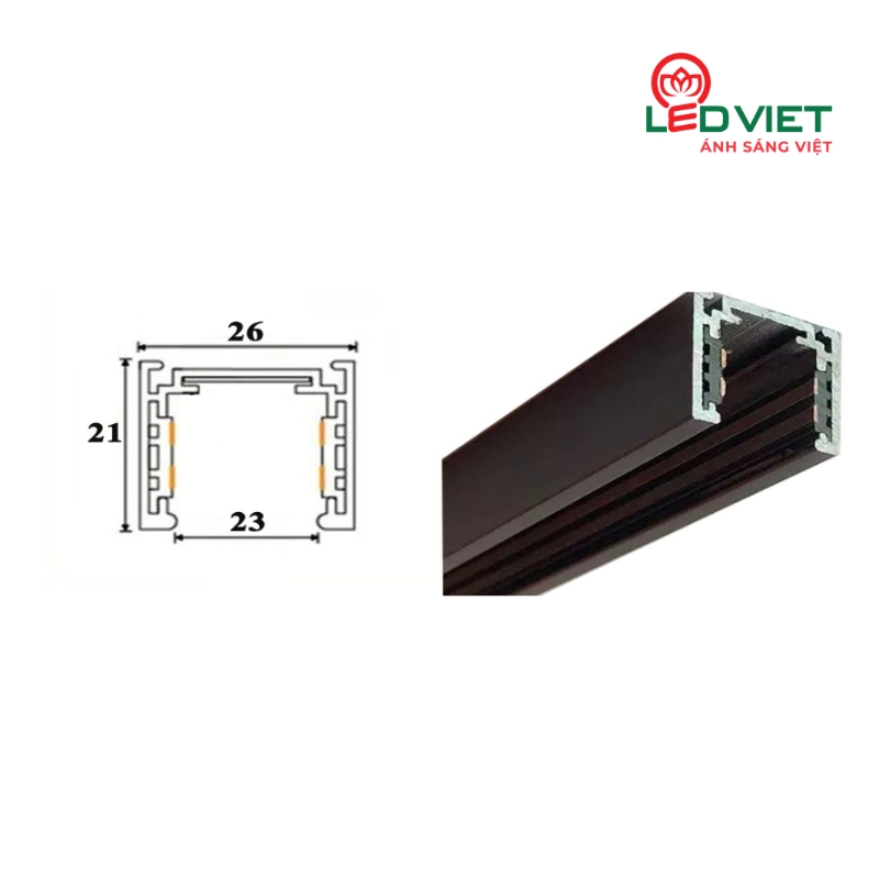 Thanh ray nam châm treo thả TRNCNT-115-2m