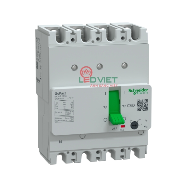 Cầu dao tự động MCCB GoPact 125E 4P 50A G12E4F50