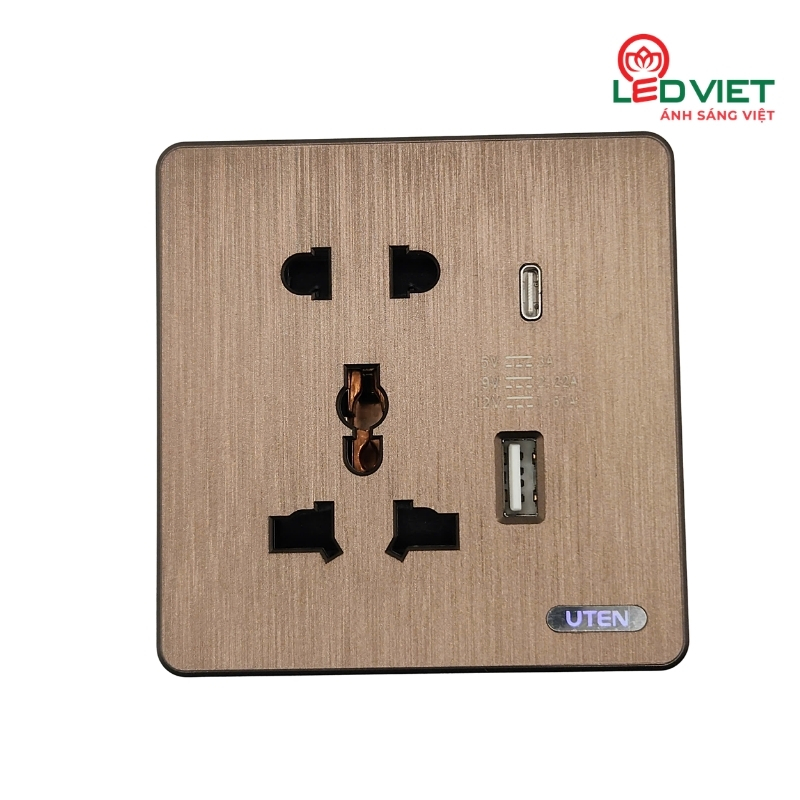 Ổ cắm 5 chấu USB Type C S400GZ12Z13/N USB