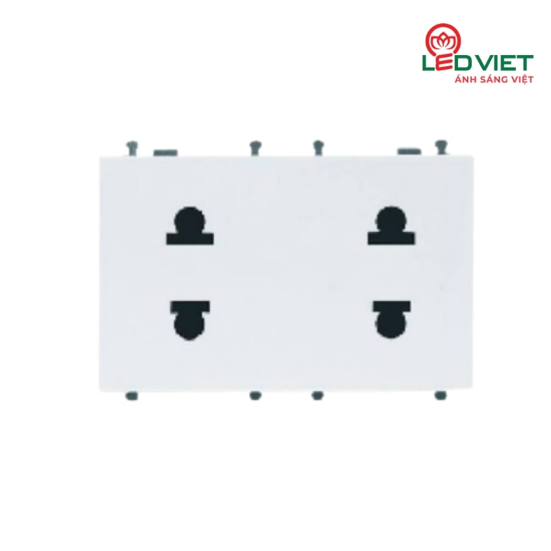 Ổ cắm đôi 2 chấu cỡ L V3.0PCZ2/N-2SS