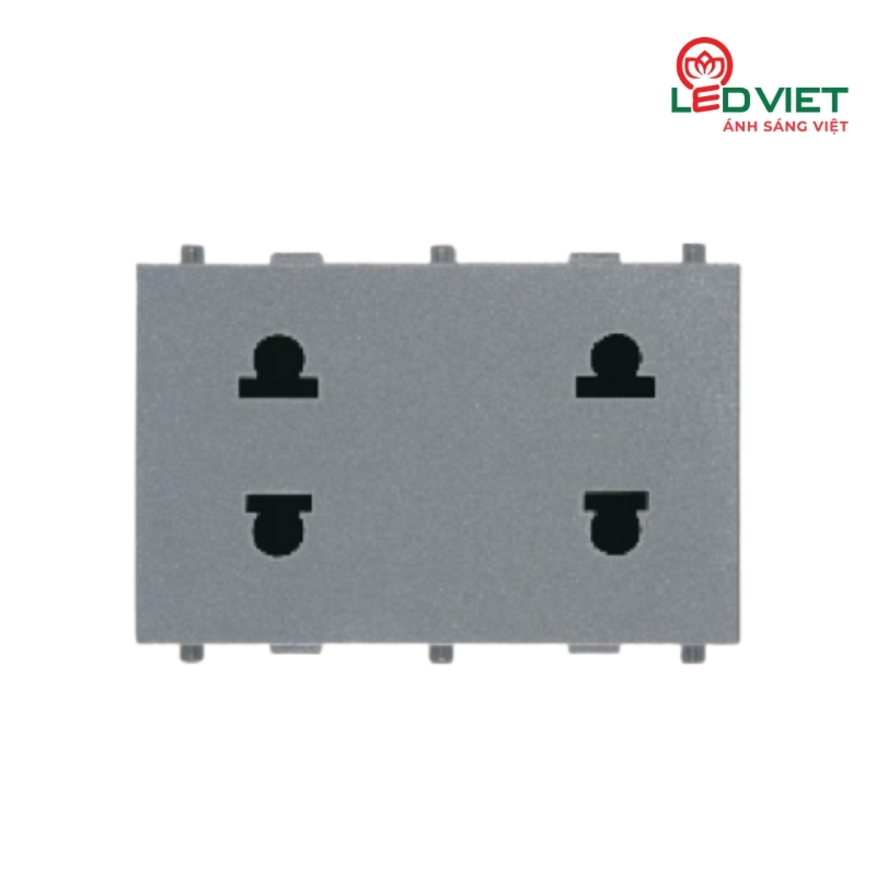 Ổ cắm đôi 2 chấu cỡ L V7.0PCZ2/N-2SS
