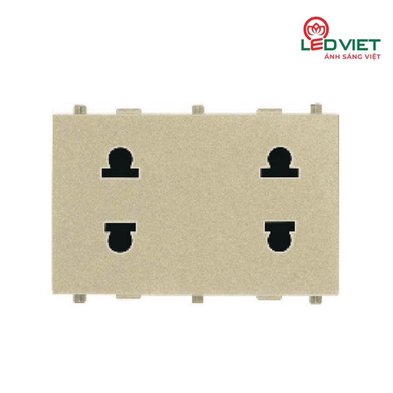 Ổ Cắm đôi 2 chấu cỡ L V9.1PCZ2/N-2SS