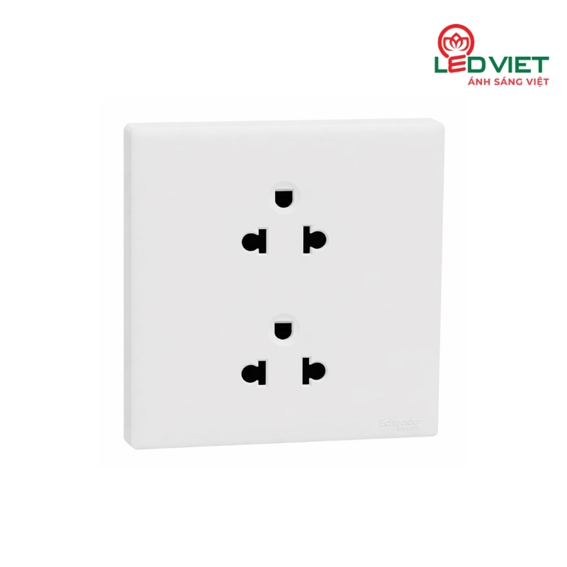 Bộ ổ cắm đôi 3 chấu 16A KBNT426UEST_WE_G19