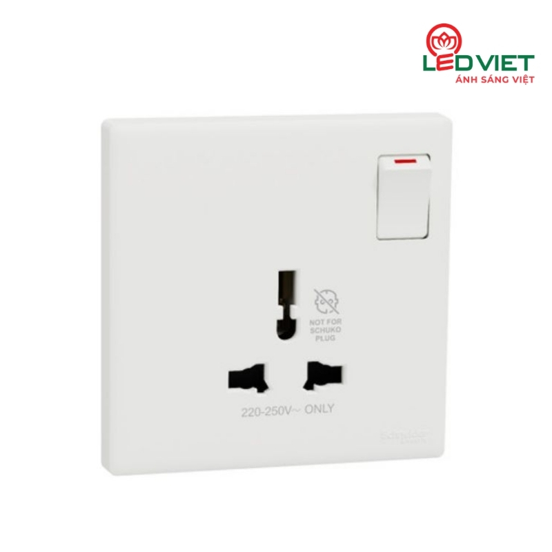 Bộ ổ cắm đơn đa năng 16A có công tắc