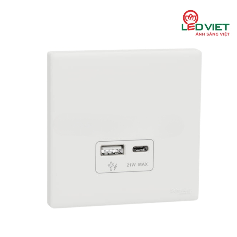 Bộ ổ cắm sạc USB type A+C 21W có PD+QC3.0