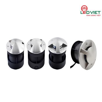 Đèn âm đất chỉnh hướng mặt inox LV-UG04-12W 304