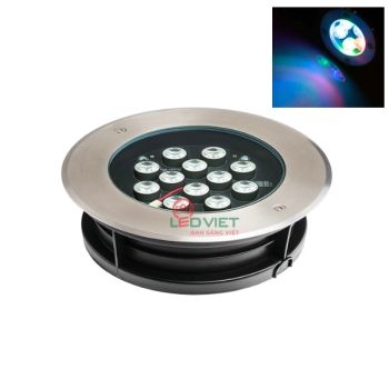 Đèn âm đất tròn 15W nhiều màu LVADT180