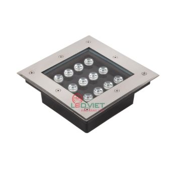 Đèn âm đất vuông 12W BLUE/GREEN/RED LVADV160