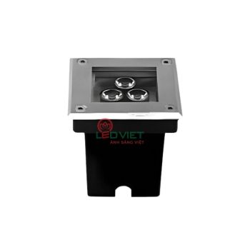 Đèn âm đất vuông 3W BLUE/GREEN/RED LVADV100