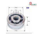 Đèn âm nước bánh xe LV-UW04-6W
