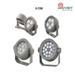 Đèn rọi cột tròn thấu kính 4 độ LV-SP06-72 24x3W