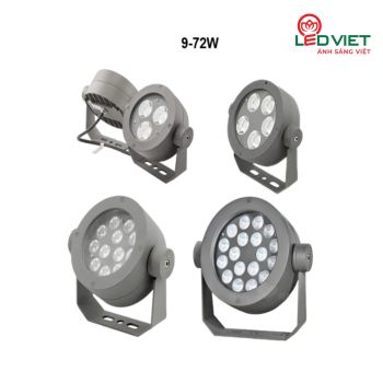 Đèn rọi cột tròn thấu kính 4 độ LV-SP06-72 24x3W