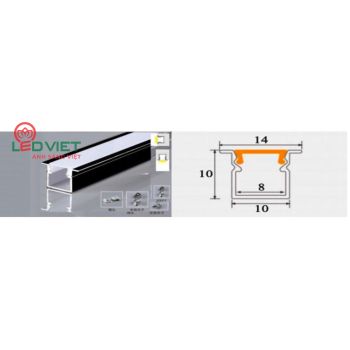 Thanh nhôm định hình 1010A-956WR-ĐEN