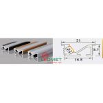 Thanh nhôm định hình 1609-WR333 màu bạc