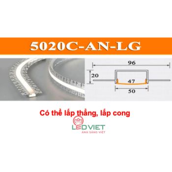 Thanh nhôm định hình 5020C-AN-LG