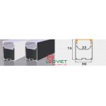 Thanh nhôm định hình 5070M-MS- ĐEN / TRẮNG