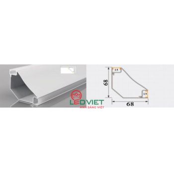 Thanh nhôm định hình 6868-1050SD