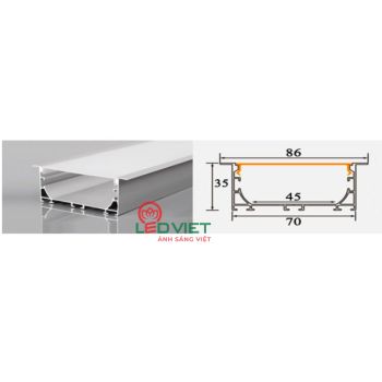Thanh nhôm định hình 7035A-MS nhỏ