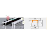 Thanh nhôm định hình 789A-0809SD ĐEN