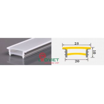 Thanh Silicon 2010A âm sập viền trắng
