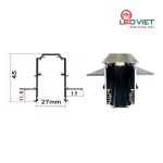 Thanh ray nam châm có viền TRNCCV-113-3m