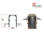 Thanh ray nam châm tai liền loại 1 TRNCTL1-111-2m