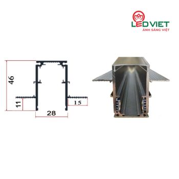 Thanh ray nam châm tai liền loại 1 TRNCTL1-111-2m
