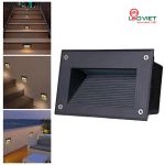 Đèn âm bậc vuông đen LVCL-CT-01-5W