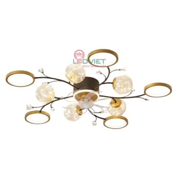 Quạt đèn ốp trần trang trí DL92003-10L