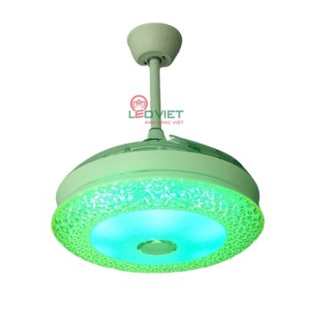 Quạt cụp xòe F8970-42 7 màu có bluetooth