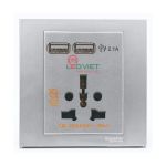 Bộ ổ cắm đa năng và sạc USB đôi E8442616USB_SA_G19