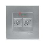 Bộ ổ cắm điện thoại đôi Vivace KB32TS_AS